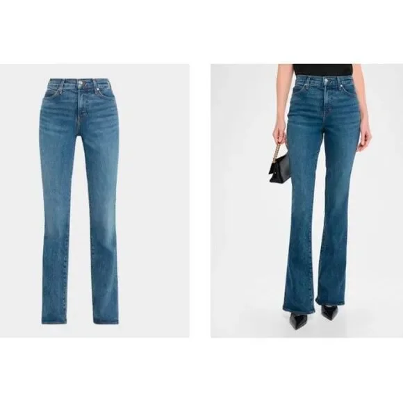 Veronica Beard Beverly High Rise Skinny Flare Jeans 25 NWT 348 Rebel Blue - Picture 3 of 16